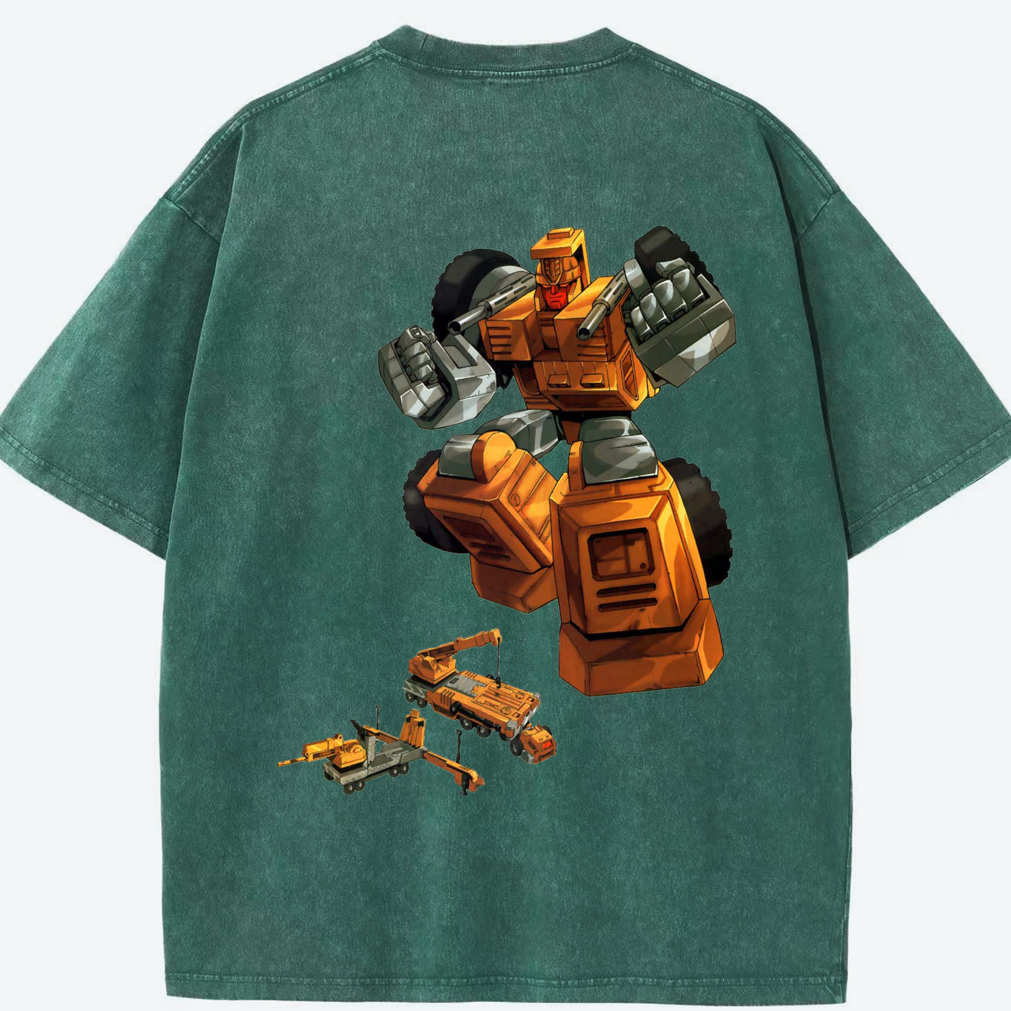 （画像用）  綿100% ヴィンテージ風 半袖Tシャツ（背面プリント）
